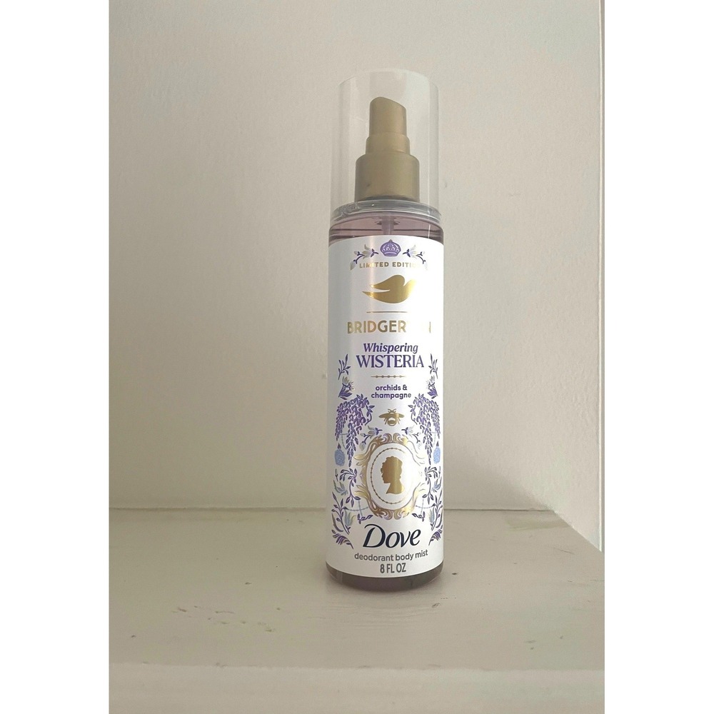 Dove Bridgerton Whispering Wisteria Deodorant Body Mist 8oz Limited Edition